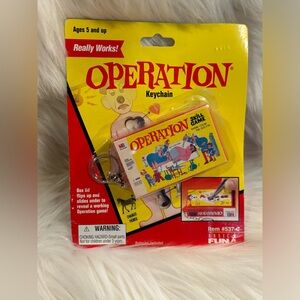 Operation Game Keychain by Basic Fun, Inc. New Sealed 1998
Vintage